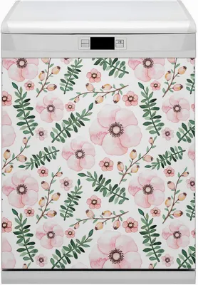 Produktbild von Magnete  Dekorative Magnet Folie für Geschirrspüler 60x80 cm Küche  - Blumen