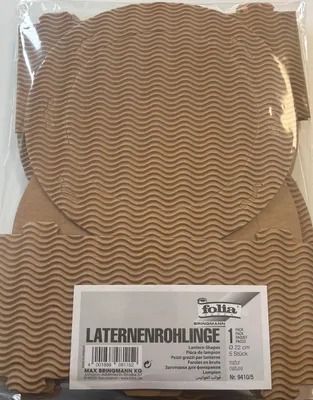 Produktbild von Folia 9410/5 - Rundlaternen-Rohlinge aus 3D-Welle, 22cm hoch