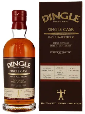 Produktbild von Dingle 8 Jahre - Single Cask - Cognac Finish - Cask Strength - Triple Distilled Irish Whiskey