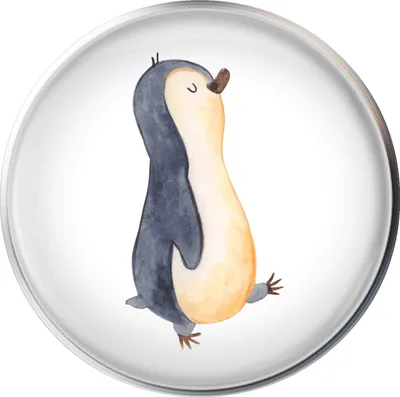 Produktbild von Mr. & Mrs. Panda Stöpsel Pinguin marschieren - Weiß - Geschenk, waschbeckenstöpsel, Ablaufgarnitur, abfluss, Stolz, Pinguine, Waschbecken Ablaufstopfen, Familie