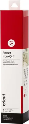 Produktbild von Cricut Smart Iron-On, Hitzebeständige Vinylrolle, Rot, Einfarbig, Glänzend, 330 mm, 2700 mm
