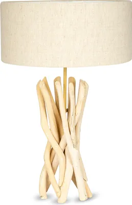 Produktbild von Lampe Tischlampe 62cm Holz Holzlampe Unikat Braun Treibholz Leuchte Deko