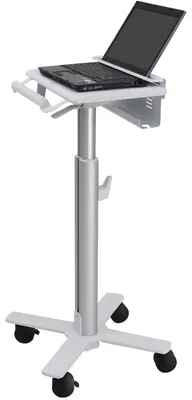 Produktbild von Ergotron StyleView Laptop Cart, SV10, Multimedia-Wagen, Aluminium, Weiß, Laptop, 4,5 kg, 43,2 cm (17"), 4 Rad/Räder