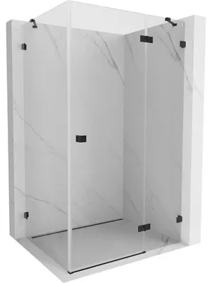 Obrázek produktu pro Mexen Lunar sprchový kout výklopný pravý 80 x 90 cm, transparentní, černý - 834-080-090-70-00-P