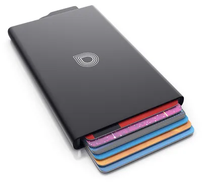 Produktbild von CSL - RFID Blocker Kartenetui - Aluminium Karten Schutzhülle - NFC RFID Abschirmung Blocking - Kreditkartenhülle - für bis zu 6 Karten, kompakt und stabil - sichere Aufbewahrung - schwarz