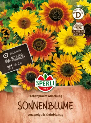 Produktbild von Sonnenblume Farbenpracht, Mischung | Sonnenblumensamen von Sperli [MHD 01/2024]