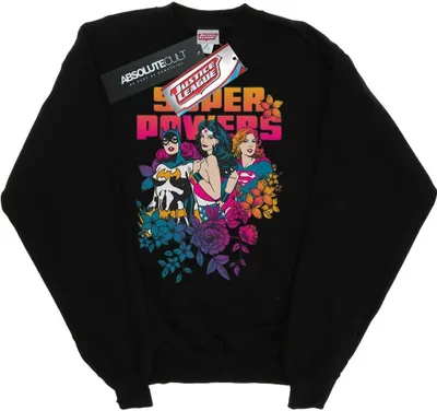 Produktbild von DC Comics - "Super Powers" Sweatshirt für Damen BI21826 (L) (Schwarz)