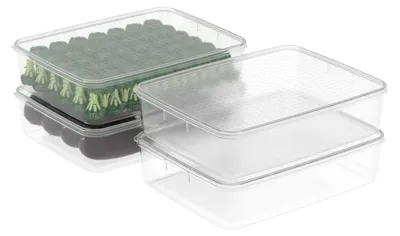 Productafbeelding van Diepvriescontainers van 5 liter, BPA-vrij, transparant, set van 4