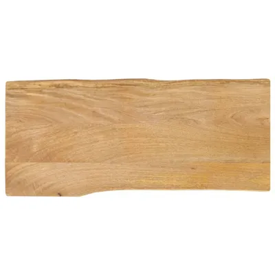 Immagine prodotto di Piano del tavolo SYFAX™ con bordo ad albero 100x40x2,5 cm in legno massiccio di mango
