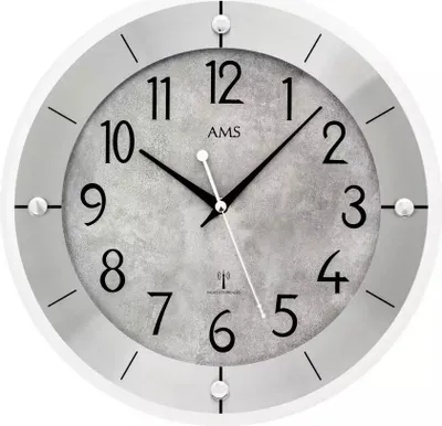 Produktbild von AMS Funk-Wanduhr 5590 - Kunstoff/Aluminium
