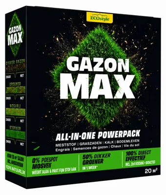 Productafbeelding van ECOstyle Gazon Max all-in-one gazonverbeteraar | 1 kg, 4 kg of 10 kg 4KG, AI-gegenereerde afbeelding