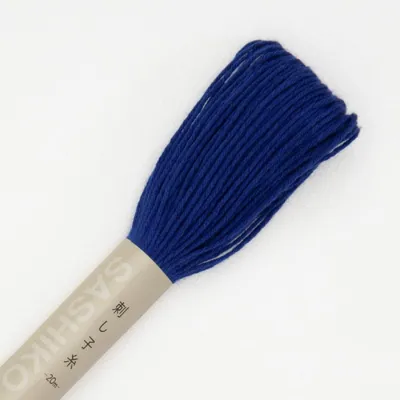 Obrázok produktu pre Olympus Sashiko, priadza, bavlna, cievka, cca 20 metrov, farba 18, tmavomodrá, vyrobené v Japonsku