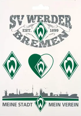Produktbild von SV Werder Bremen Aufkleber-Set Motive 5tlg.