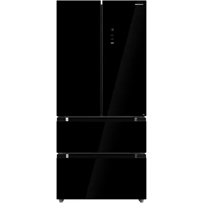 Produktbild von Heinner HCFD-M516INVHGBKE++ French-Door Kühlschrank 516L, No Frost, LED Display, InoxCool-Technologie, Schwarz