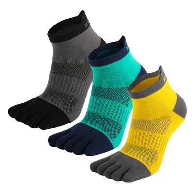 Produktbild von 3-Paar Zehensocken, Fünf Finger Socken, Sportsocken für Damen & Herren, ideal für Joggen, Radfahren, Laufen, Marathon, Wandern und den Alltag