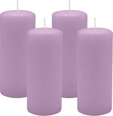 Produktbild von 4er Set Adventskranzkerzen Mittelflieder Ø 50 x 120 mm