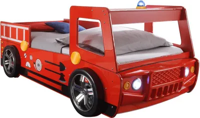 Produktbild von Bett Kinderbett Jugendbett Auto Kinder Jugend Autobett "Spark I" Rot
