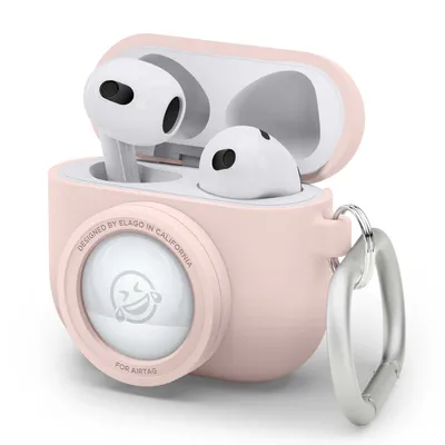 Zdjęcie produktu dla Elago Snapshot Case dla suchawek AirPods 3 / AirTag Sand Pink