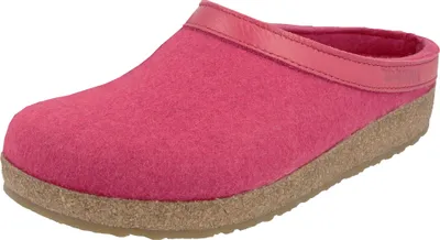 Produktbild von Haflinger Damen Hausschuh Herren Pantoffel Wolle Grizzly Torben 713001, Größe:38 EU, Farbe:Pink