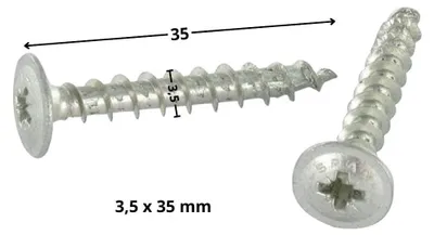 Produktbild von Schraube Spax Flachkopf Pozi 3,5X35 WIROX
