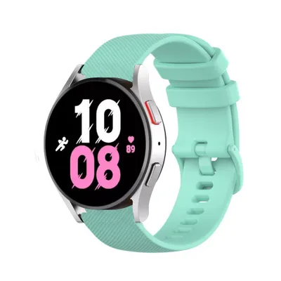 Produktbild von Strap-it Samsung Galaxy Watch 5 - 44mm Luxus-Silikonarmband (Aqua)