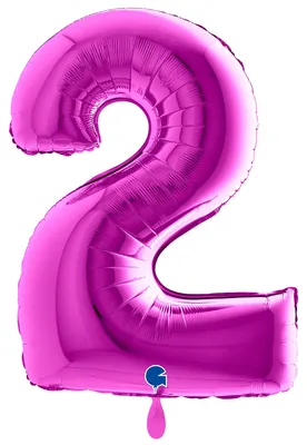 Immagine prodotto di Pallone gonfiabile numero 2 viola 102cm extra large