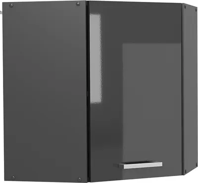 Produktbild von Eckhängeschrank Vicco R-Line Anthrazit Hochglanz 57 cm, Model 53729