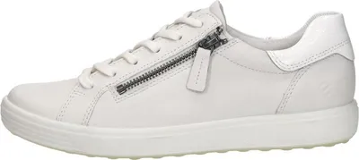 Image de Ecco Soft 7 Side Zip Lace  Veterschoenen Laag - Wit - Maat 42