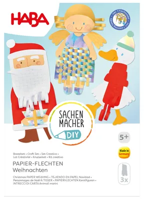 Bastelset Papier-Flechten Weihnachten für Kinder ab 5 Jahren