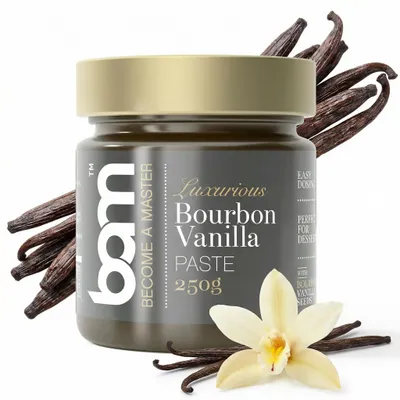 Produktbild von BAM Vanillepaste - Vanillepaste - Bourbon Vanille - 250 g, KI-generiertes Bild