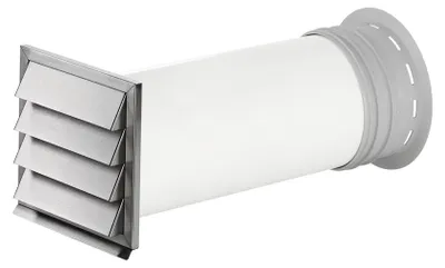 Zdjęcie produktu dla Przewód ścienny Naber P-Klima-E 150, biały, stal nierdzewna 4051078