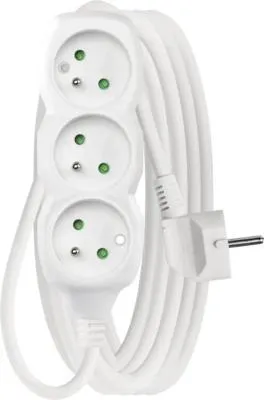 Obrázek produktu pro Prodlužovací kabel Emos se 3 zásuvkami 5m bílá