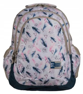 Obrázok produktu pre St.RIGHT Školský batoh štvorkomorový Feather
