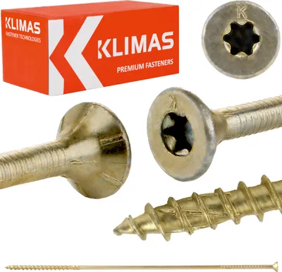 Obrázok produktu pre Klimas skrutky do dreva žlté 6x300 - 100 ks.