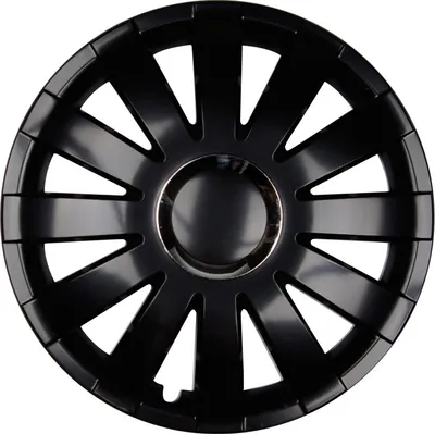 Immagine prodotto di 4x coprimozzo PREMIUM modello: Onyx con anello cromato nero