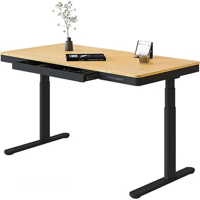 Obrázok produktu pre Stôl s nastaviteľnou výškou Q8B-EU, 140 x 70 cm, čierno-hnedý