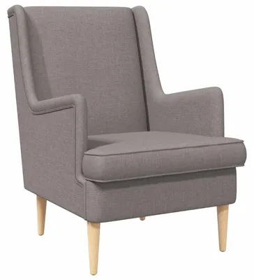 Zdjęcie produktu dla vidaXL Fotel tkanina taupe