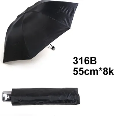 Produktbild von Faltbarer Regenschirm in Schwarz ca. 55 cm Durchmesser