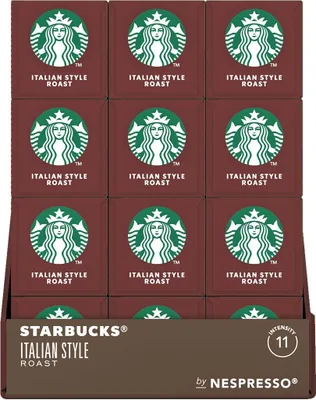 Produktbild von Starbucks Italian Style Roast für Nespresso (12 x 10 Kapseln)