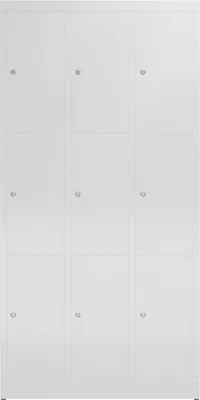 Produktbild von ClassiX Schließfachschrank lichtgrau X-520330, 9 Schließfächer 87,0 x 50,0 x 180,0 cm