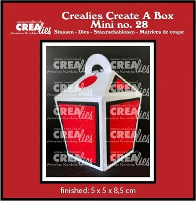 Produktbild von Crealies Create A Box Mini Stanzschablone no.28 Take-a-way Box