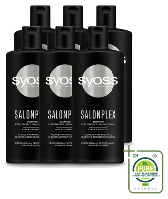 Produktbild von 6 x Syoss Salonplex Shampoo - Schutz für koloriertes Haar - 440 ml - Großpackung - 6 Stücke