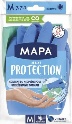 Image de Gants de protection maxi en latex et néoprène taille M - Mapa