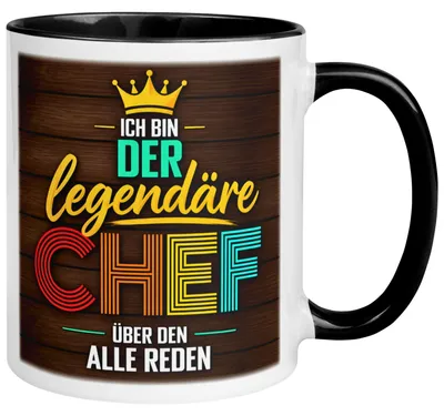 Produktbild von Tasse Chef – „Ich bin der legendäre Chef“ – Geschenk Becher Bester Chef