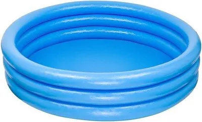 Zdjęcie produktu dla Nadmuchiwany basenik dla dzieci Crystal Blue z trzema obręczami – 1,14 m x 25 cm – Letnia zabawa