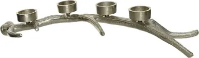 Produktbild von Kerzenhalter Teelichthalter Geweih Advent Weihnachten Aluminium L48 cm
