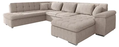 Produktbild von MIRJAN24 Ecksofa Niko Bis Cord, Polsterecke mit Bettkasten und Schlaffunktion, Sofa, Polstergarnitur (Farbe: Poso 03, Seite: Rechts)