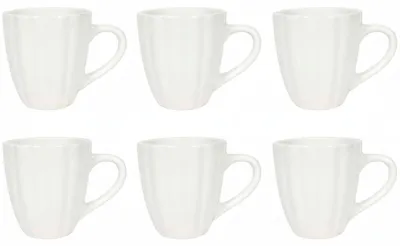 Productafbeelding van Cookinglife Mokken Cardida Off White 350 ml - 6 Stuks