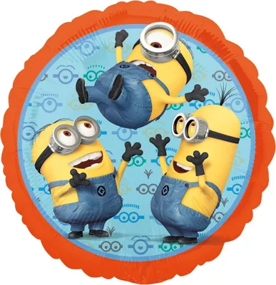 Produktbild von Minions - Folienballon rund - 42 cm