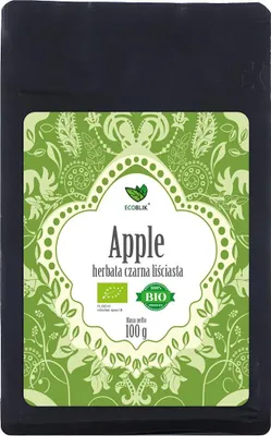 HERBATA CZARNA LIŚCIASTA JABŁKOWA BIO 100 g - ECOBLIK
